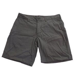 The North Face Men Gray Micro Striped Shorts Size 36 Stretch Fit Casual Pockets